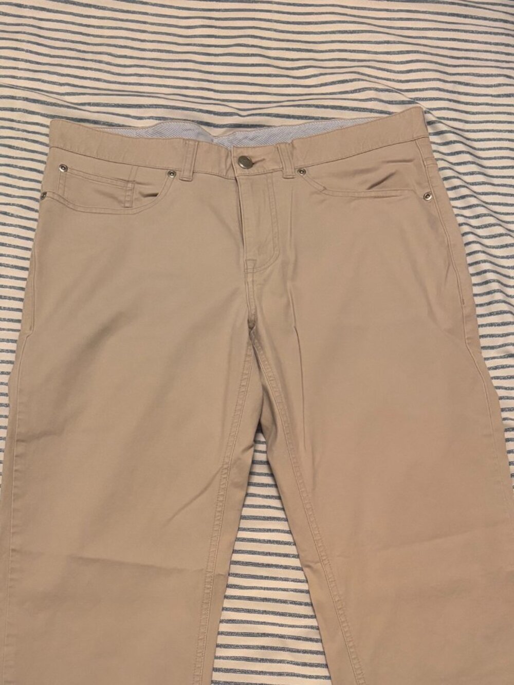 Peter Millar Men's Five-Pocket Pants - Khaki - Size 34 x 32